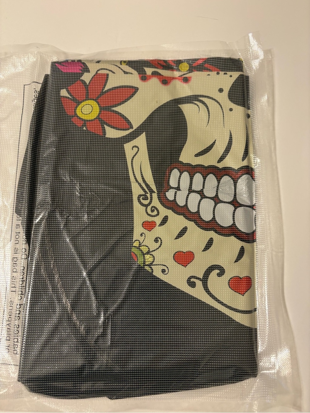 Black Skull Print decoration balloons - Floral Day of the Dead Design